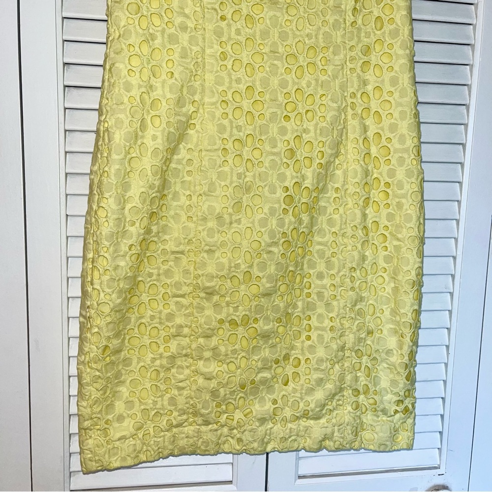 Tommy Hilfiger Yellow Eyelet Dress - Picture 6 of 11